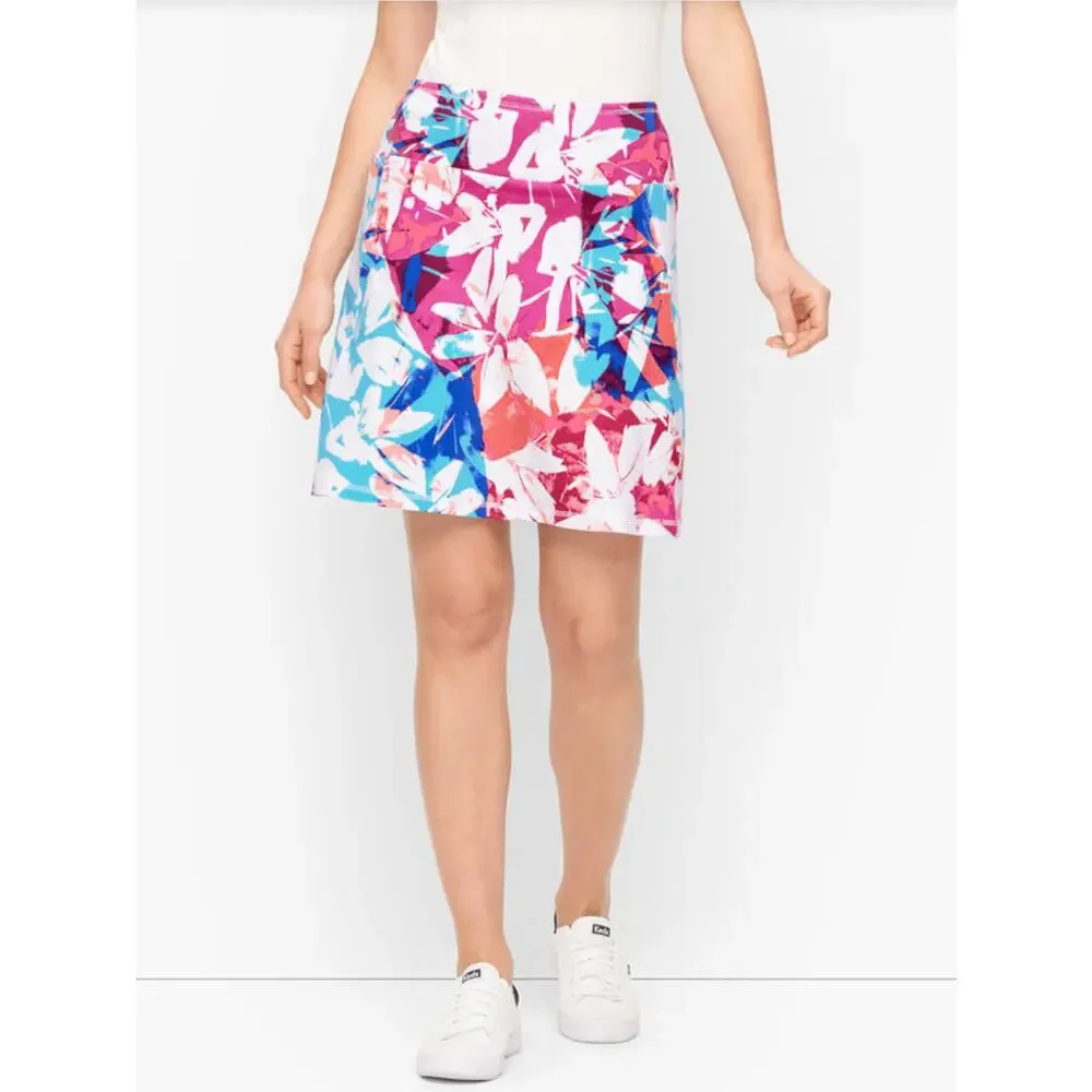 2/$15 T by Talbots Floral Everyday Stretch Skort Petite Size P - Picture 2 of 10